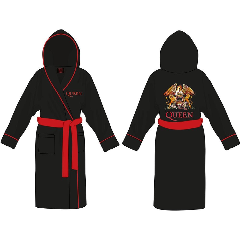 Queen Unisex Bathrobe - Crest Design - Official Licensed Music Design - Worldwide Shipping