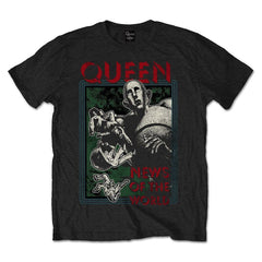 Queen Unisex T-Shirt: News of the World – Offizielles Unisex-Lizenzdesign – Weltweiter Versand