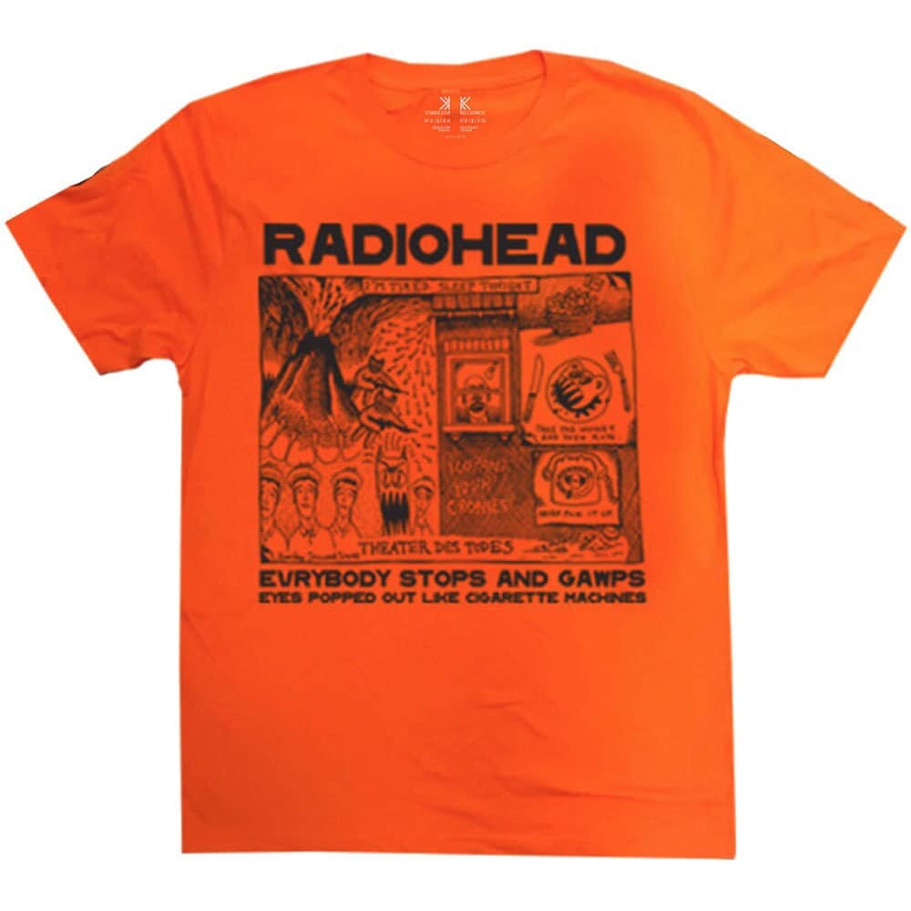 T-shirt adulte Radiohead - Gawps Design - Conception sous licence officielle biologique - Expédition dans le monde entier