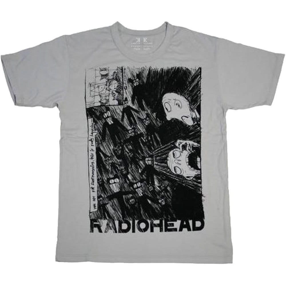 Radiohead Adult T-Shirt - Scribble Design - Organic Official Licensed Design - Worldwide Shipping