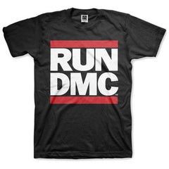 Run DMC T-Shirt für Erwachsene – klassisches schwarzes T-Shirt-Logo-Design – offiziell lizenziertes Design – weltweiter Versand