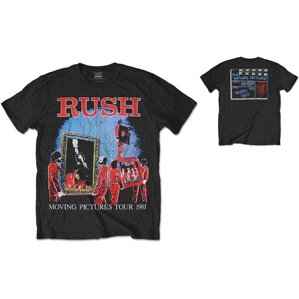 Rush T-Shirt für Erwachsene – 1981 Tour (Rückendruck) – offizielles Lizenzdesign – weltweiter Versand