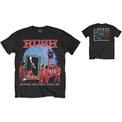 Rush Adult T-Shirt - 1981 Tour (Back Print) - Official Licensed Design - Worldwide Shipping