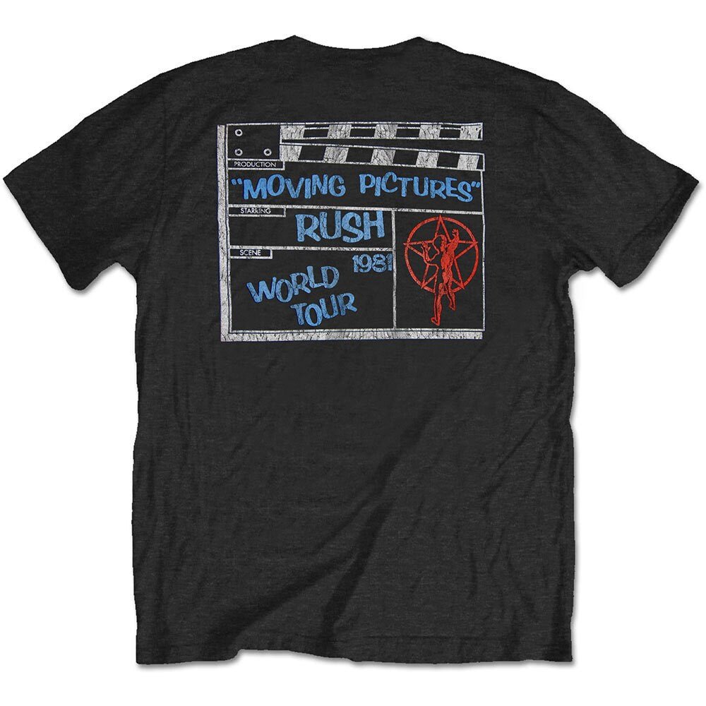 Rush T-Shirt für Erwachsene – 1981 Tour (Rückendruck) – offizielles Lizenzdesign – weltweiter Versand