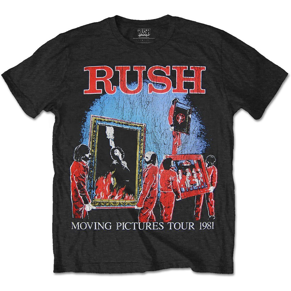 Rush Adult T-Shirt - 1981 Tour (Back Print) - Official Licensed Design - Worldwide Shipping