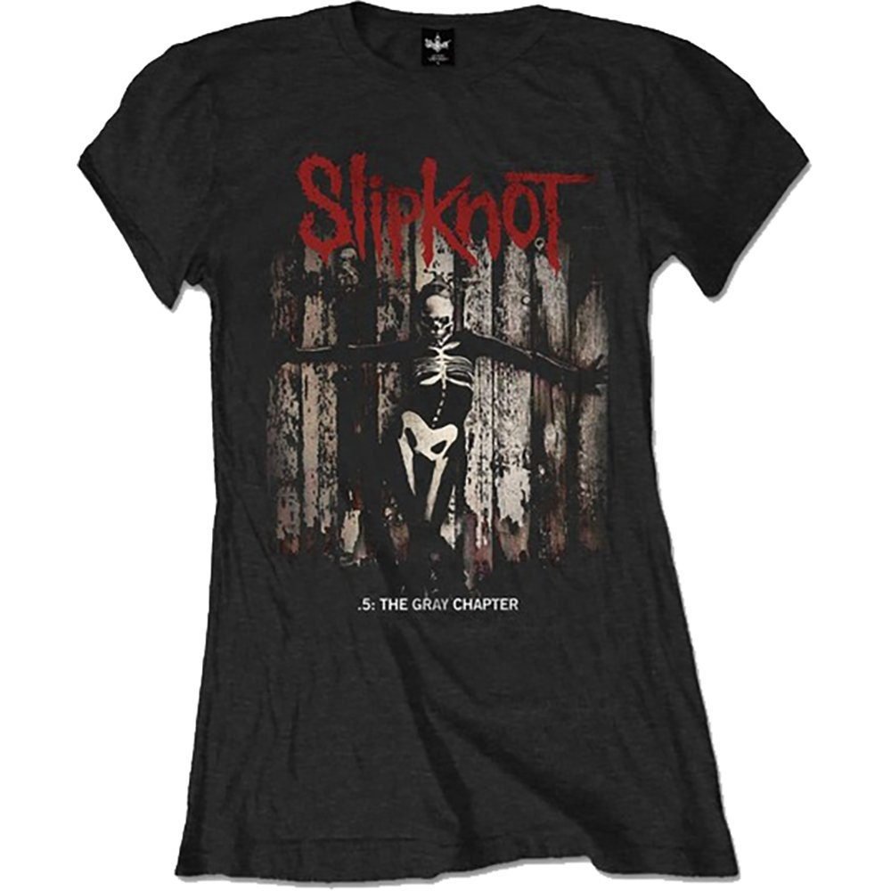 Slipknot Damen T-Shirt – .5: The Grey Chapter Album – Offizielles Ladyfit-Lizenzdesign – Weltweiter Versand