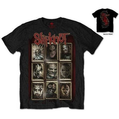 Slipknot T-Shirt - New Masks (Back Print) - Unisex Official Licensed Design - Worldwide Shipping