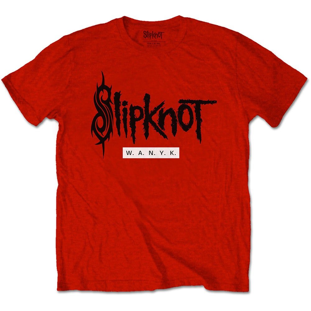 Slipknot T-Shirt - WANYK (Back Print) - Red Unisex Official Licensed Design - Worldwide Shipping