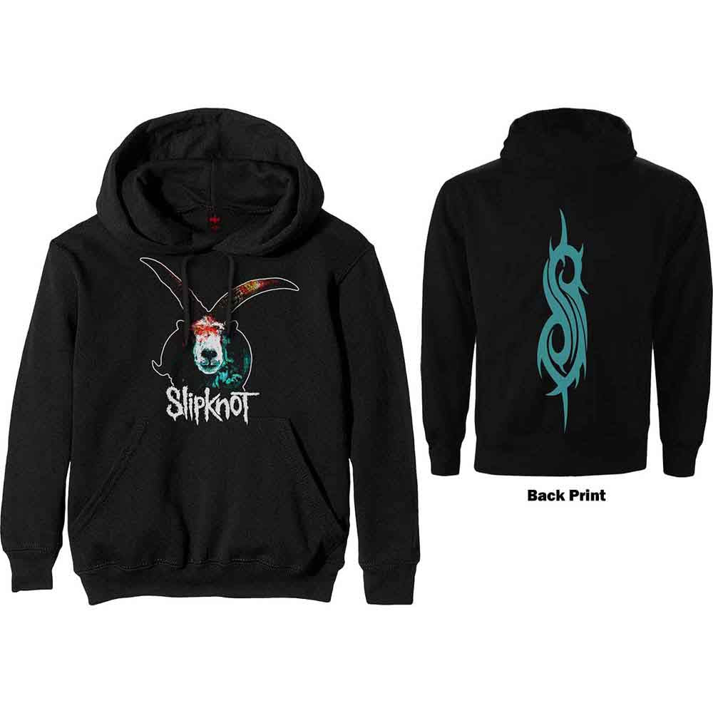 Slipknot Unisex Hoodie - Graphic Goat (Back Print)  - Unisex Official Licensed Design -