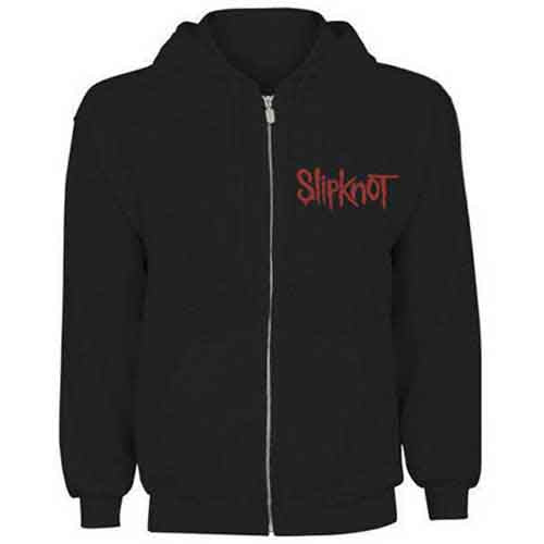 Slipknot Zip-Up Hoodie - Skull Teeth (Back Print)  - Unisex Official Licensed Design