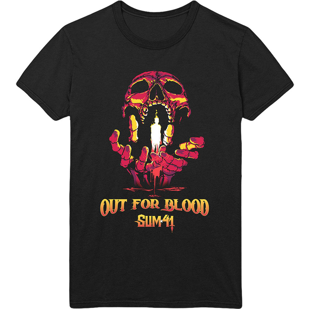 Sum 41 Unisex T-Shirt -  Out For Blood (Back Print) - Official Licensed Design