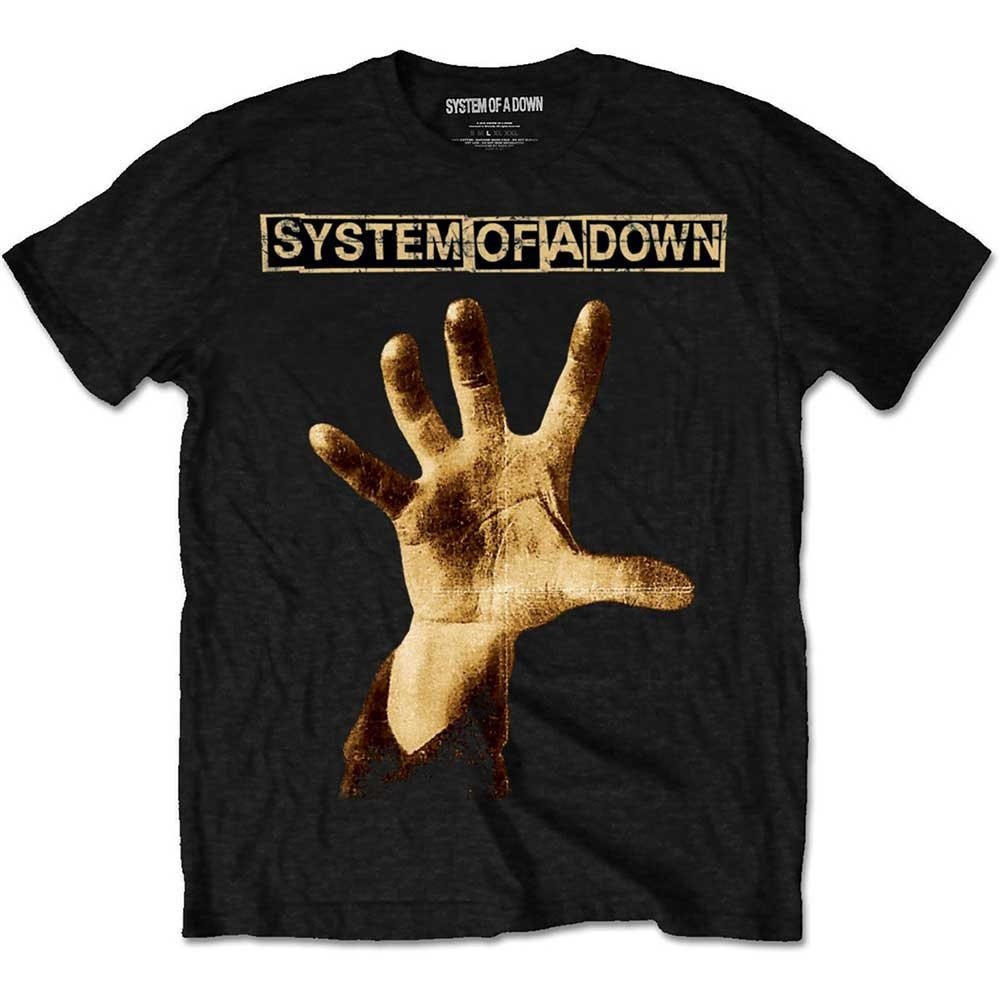 System of a Down T-Shirt - Hand - Official Licensed Design - Worldwide Shipping