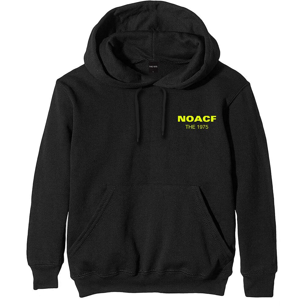 The 1975 Unisex Hoodie - NOACF Yellow Logo (Black Print)- Official Licensed Design - Worldwide Shipping