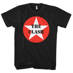 The Clash Adult T-Shirt - Star Badge - Official Licensed Design