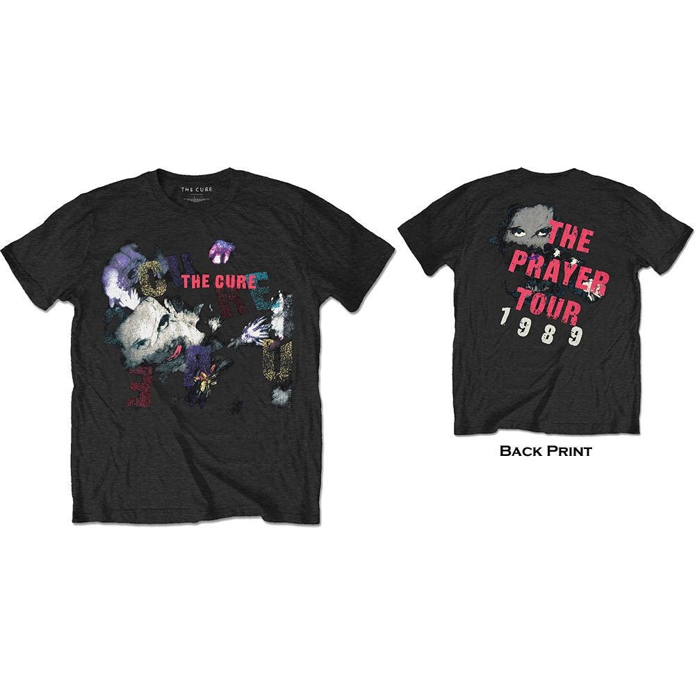 The Cure T-Shirt für Erwachsene – The Prayer Tour 1989 (Rückendruck) – offizielles Lizenzdesign – weltweiter Versand