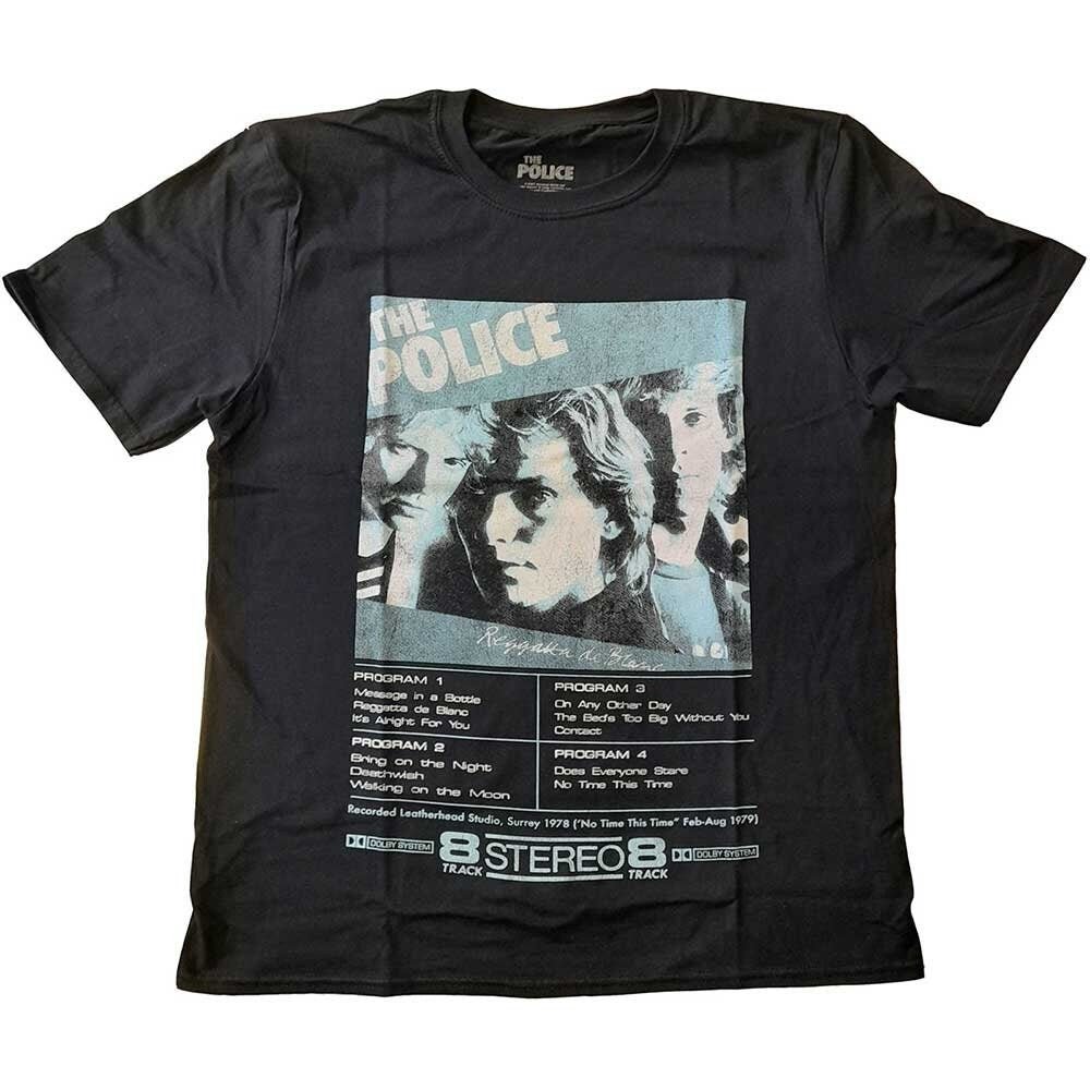 The Police T-Shirt - Reggatta 8 Track - Unisex Official Licensed Design - Worldwide Shipping