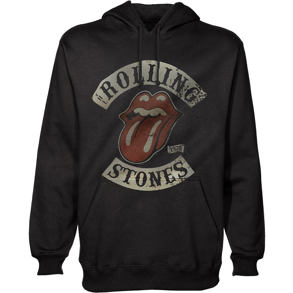 The Rolling Stones Unisex Hoodie – 1978 Tour – Offizielles Lizenzdesign – Weltweiter Versand