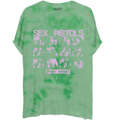 The Sex Pistols T-Shirt - Pretty Vacant DyeWash - Unisex Official Licensed Design - Worldwide Shipping