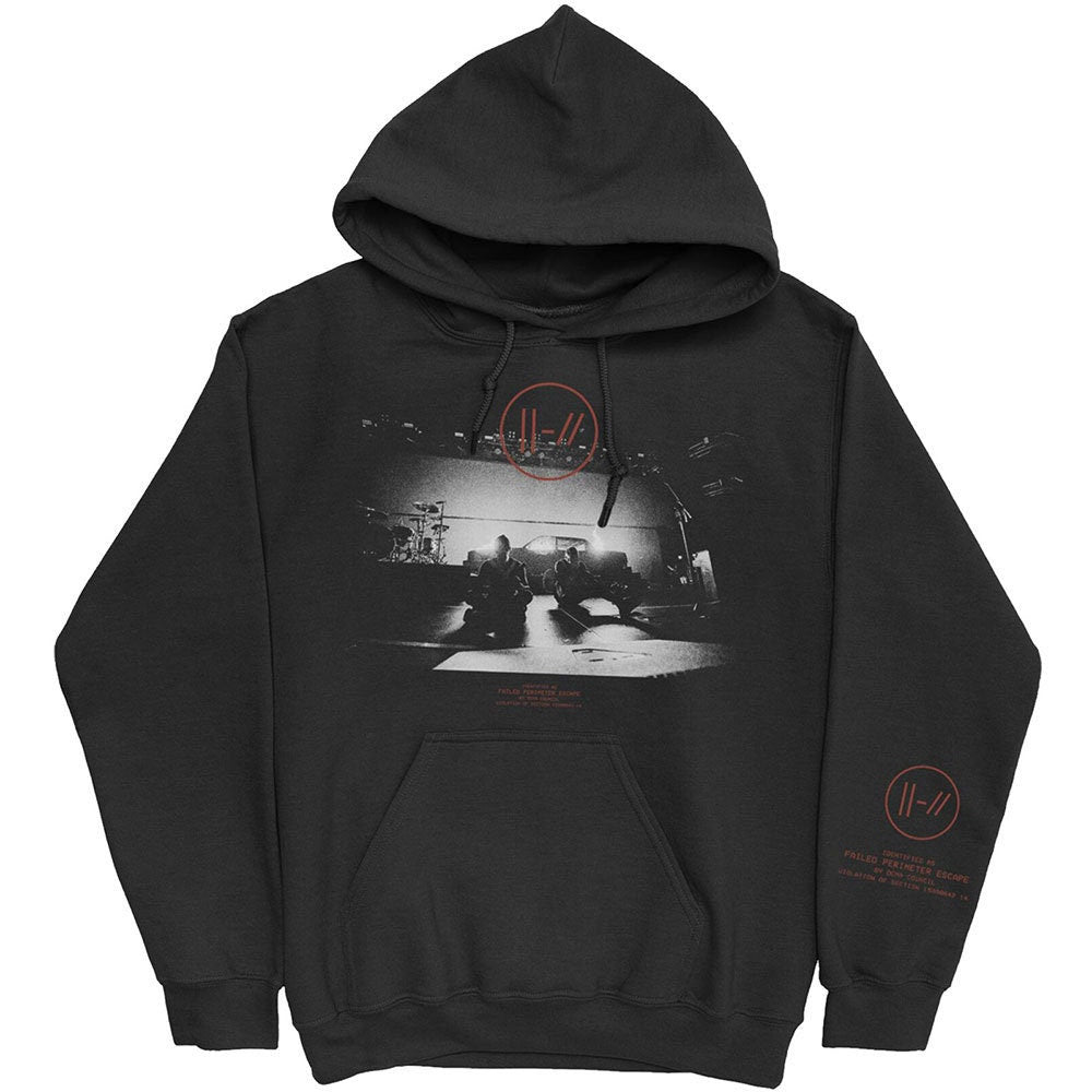 Twenty One Pilots Hoodie - Dark Stage (Sleeve Print)   - Unisex Official Licensed Design - Worldwide Shipping