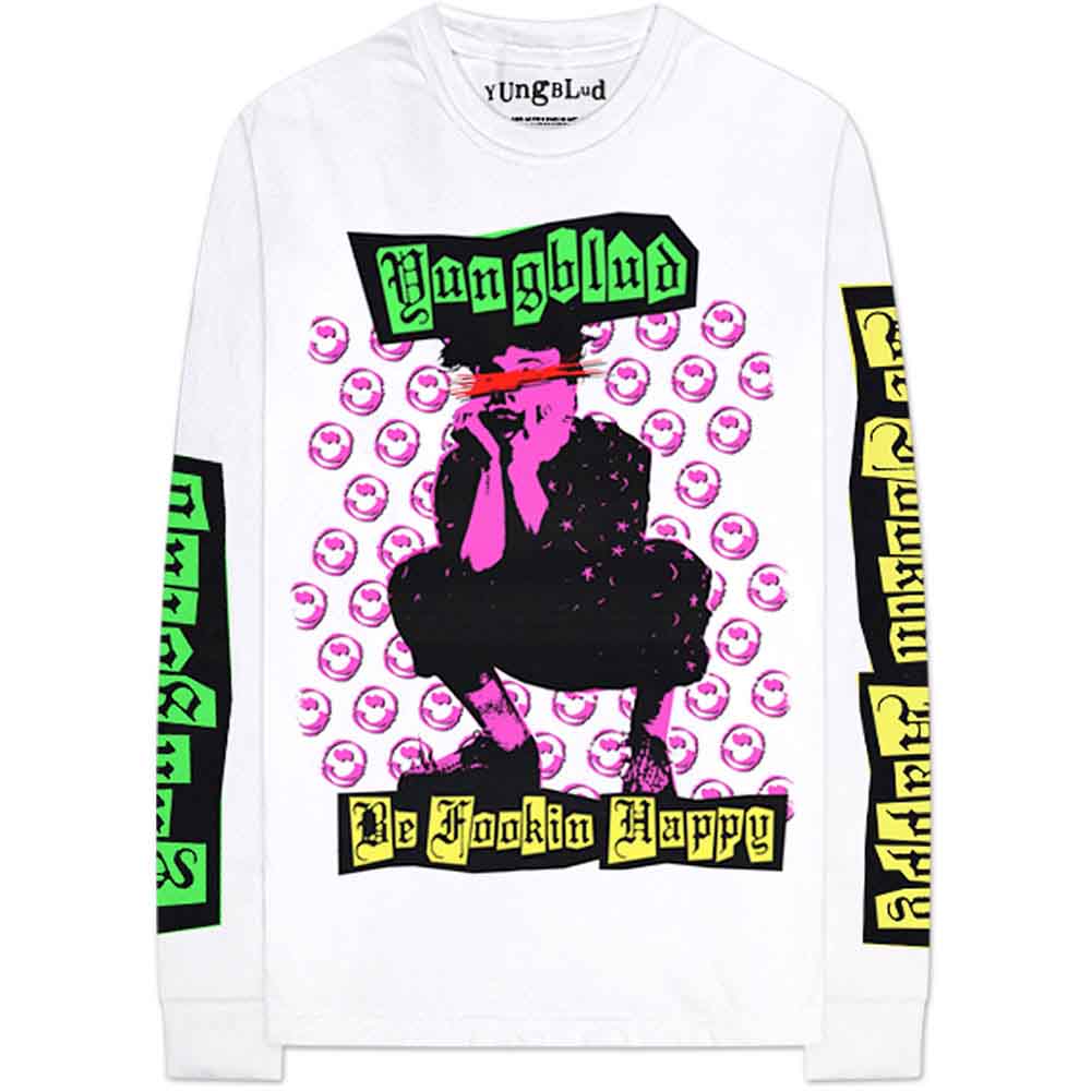 Yungblud Unisex  Long Sleeve T-Shirt - Punker (Back Print) - Official Licensed Design