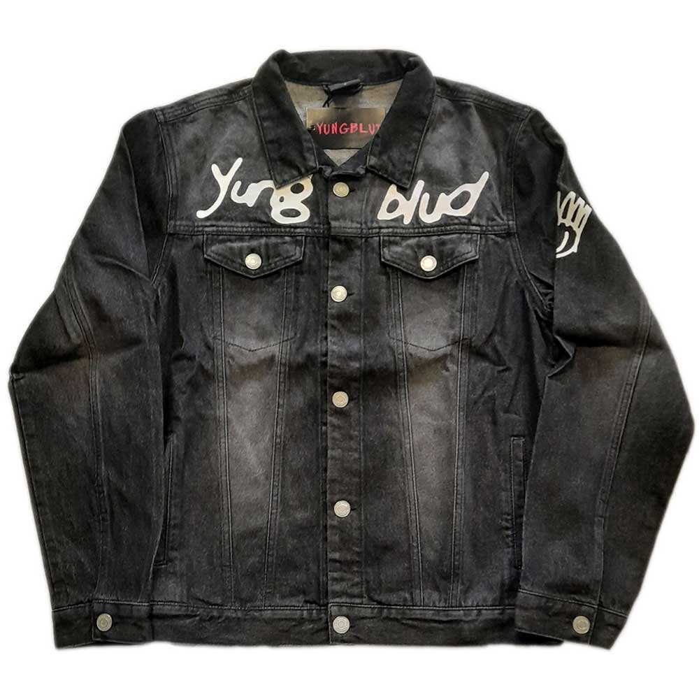 Yungblud Unisex Denim Jacket - Be Looking Happy (Back and Sleeve Print) - Official Licensed Design - Worldwide Shipping