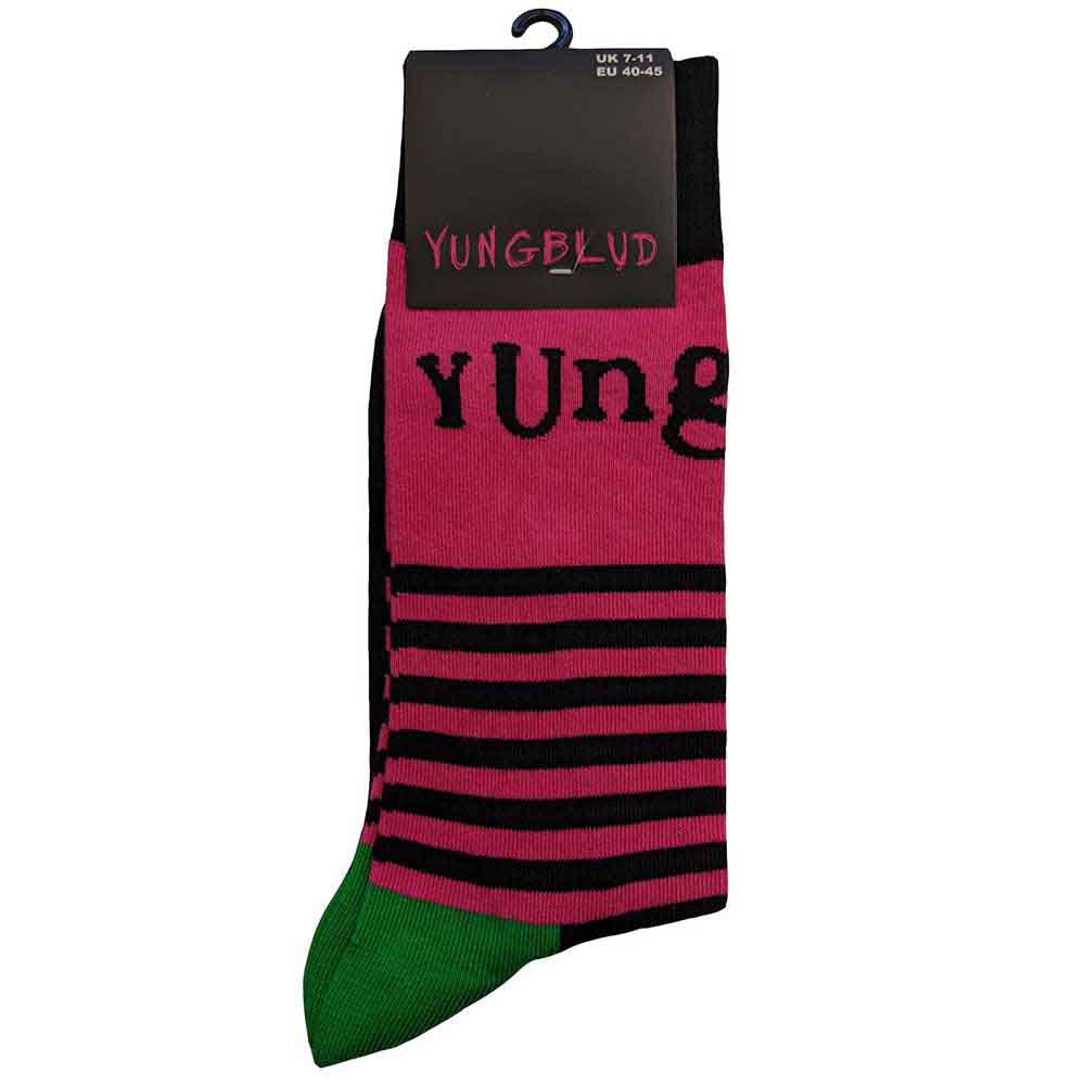 Yungblud Unisex Socks - Logo & Stripes - Official Licensed Product