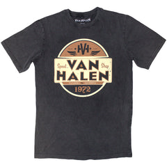 Van Halen Unisex Stone Wash T-Shirt - Speed Shop - Official Licensed Design