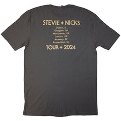 Stevie Nicks Unisex T-Shirt - Tour '24 Vintage Photo (Back Print) Official Licensed Design