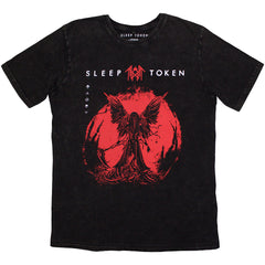 Sleep Token Unisex Stone Wash T-Shirt - Take Me Back to Eden - Official Licensed Design