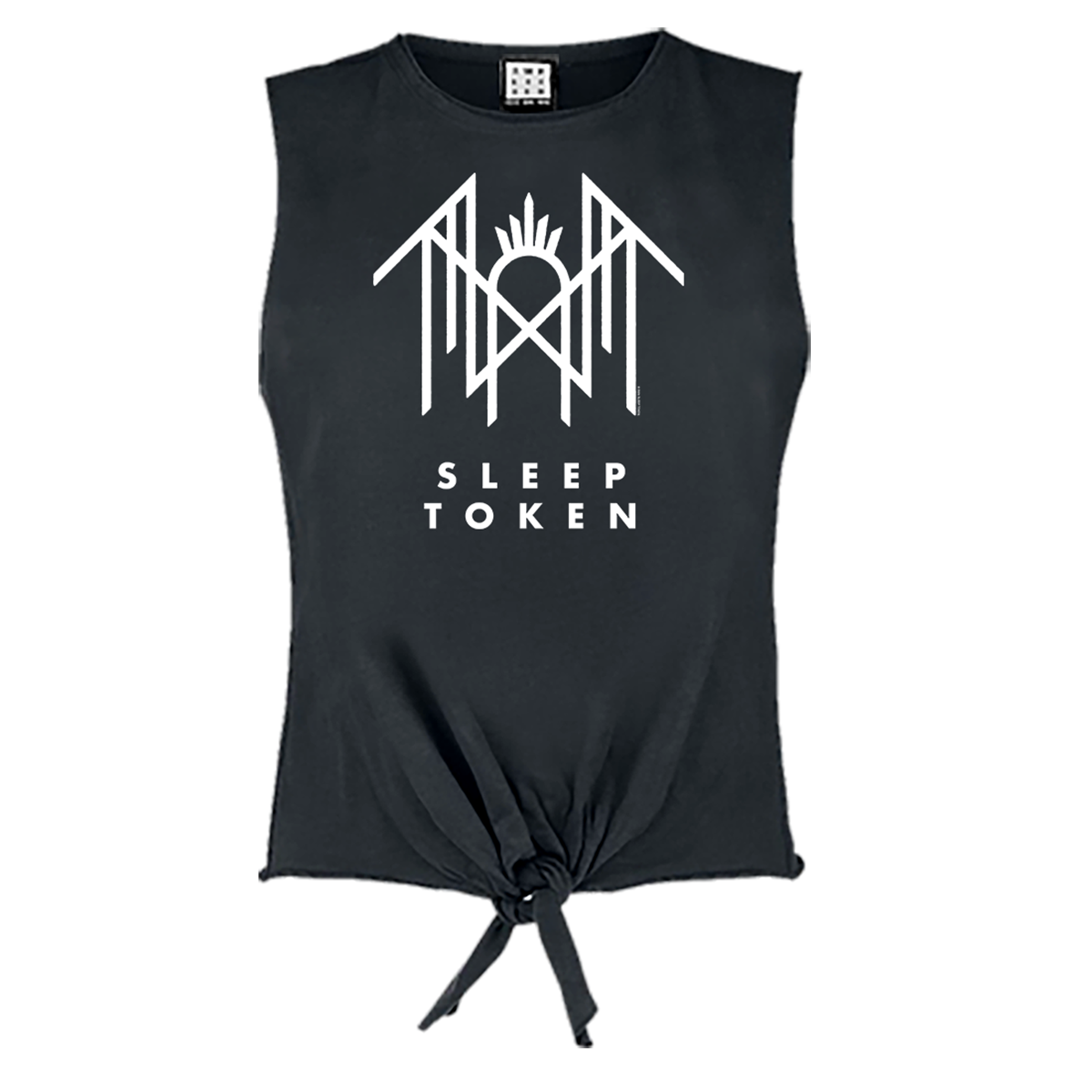 Amplified Sleep Token Sleeveless Top - Crystalina Logo - Official Licensed Product