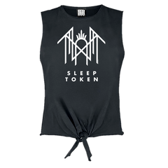 Amplified Sleep Token Sleeveless Top - Crystalina Logo - Official Licensed Product