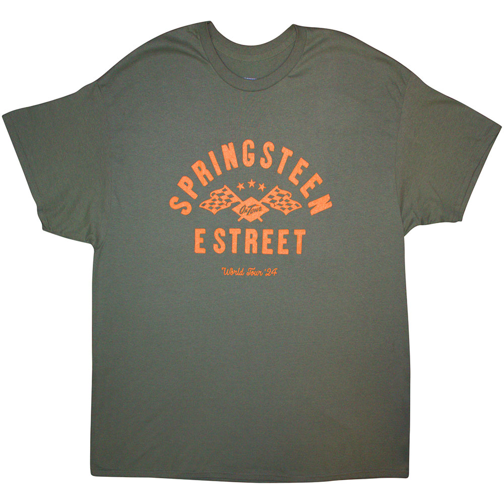 Bruce Springsteen T-Shirt - Tour Arch Green -  Unisex Official Licensed