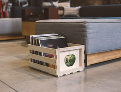 Caisse de rangement pour disques Apple Crosley des Beatles - Produit sous licence officielle