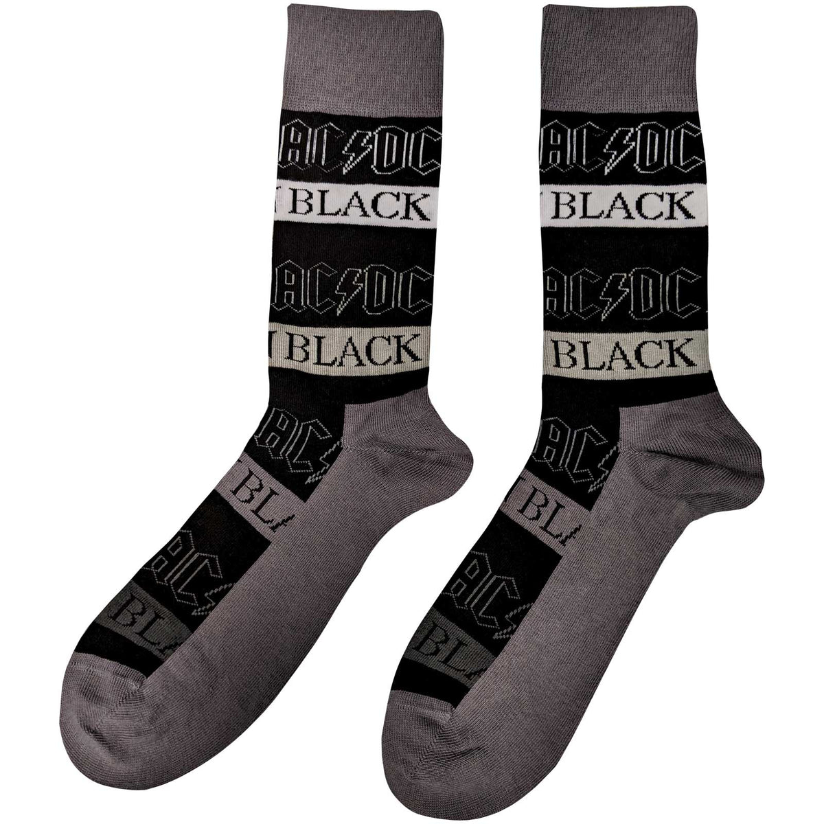 AC/DC Unisex Ankle Socks - Back in Black (UK Size 7-11)
