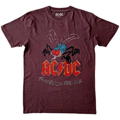 AC/DC-T-Shirt für Erwachsene – Fly On The Wall Tour 1985 – offizielles Lizenzdesign