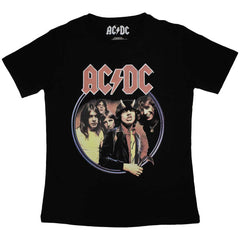 AC/DC Damen T-Shirt – Black Ice (Burnout) – Offizielles Lizenzdesign