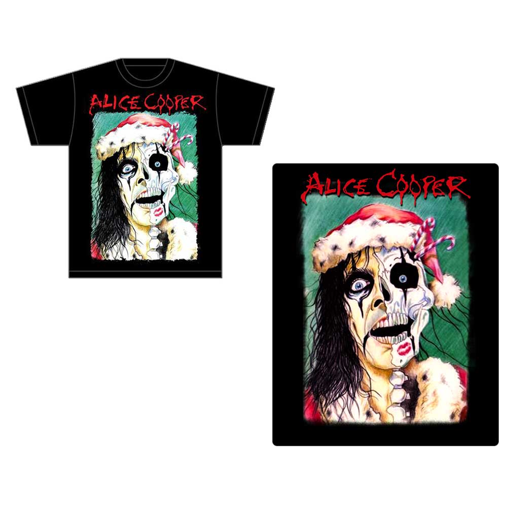 Alice Cooper Christmas T-Shirt - Christmas Card - Unisex Official Licensed Design