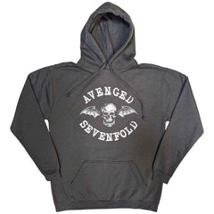 Avenged Sevenfold Unisex Hoodie-  Logo - Grey Official Licensed Product