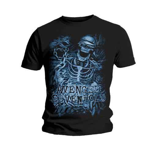 Avenged Sevenfold Unisex -T-Shirt -  Chained Skeleton - Official Licensed Product