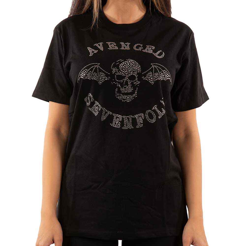 Avenged Sevenfold Unisex T-shirt - DeathBat (Embellished) - Official Licensed T-Shirt