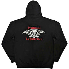 Avenged Sevenfold Unisex Zip-Up Hoodie-  Dead Head - Official Licensed Product