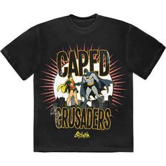 Batman Unisex T-Shirt - Caped Crusaders- DC Comics Official Licensed Product