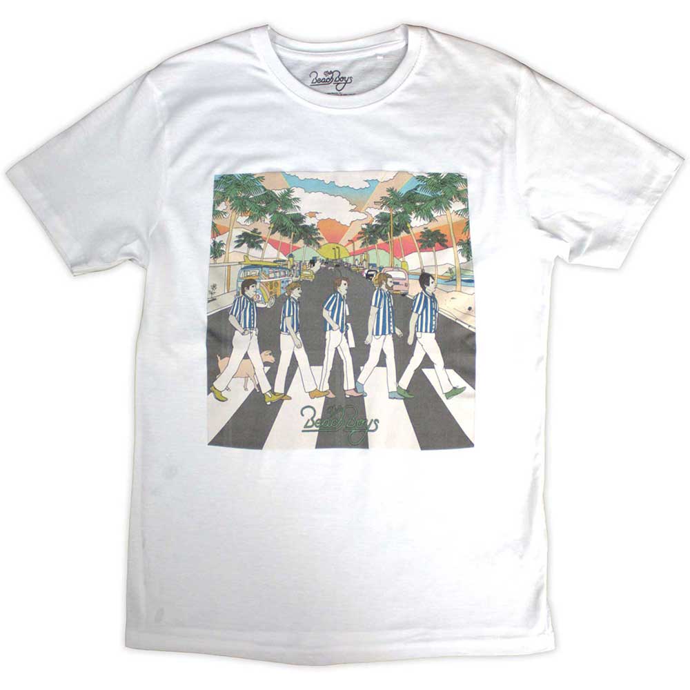 The Beach Boys T-Shirt - Pet Sound Crossing - White Unisex Official Licensed Design