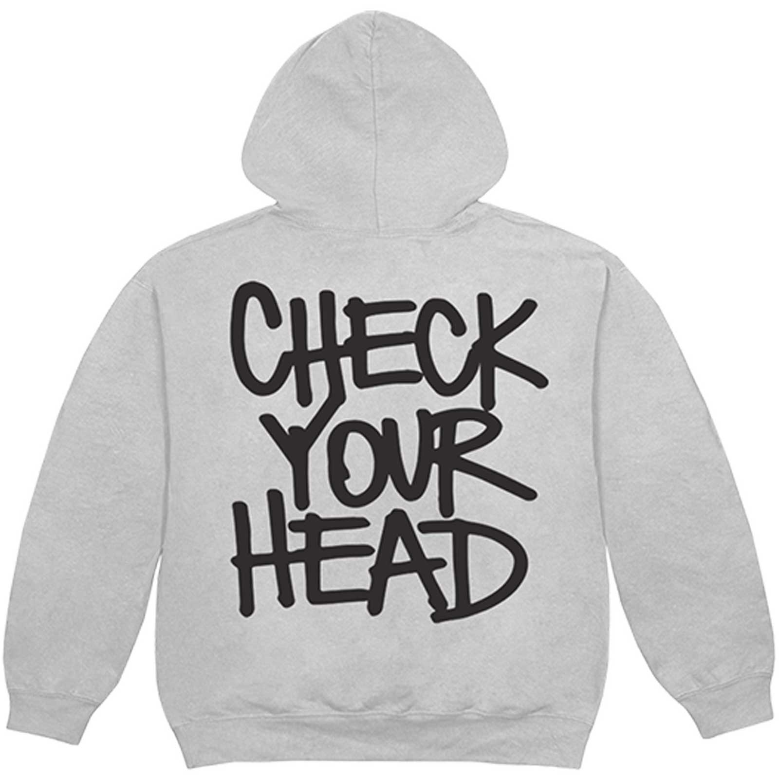 The Beastie Boys Unisex-Hoodie – Check Your Head – Grau, offizielles Lizenzdesign