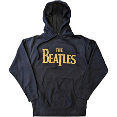 The Beatles Unisex Hoodie - Gold Drop T Logo - Official Licensed Design