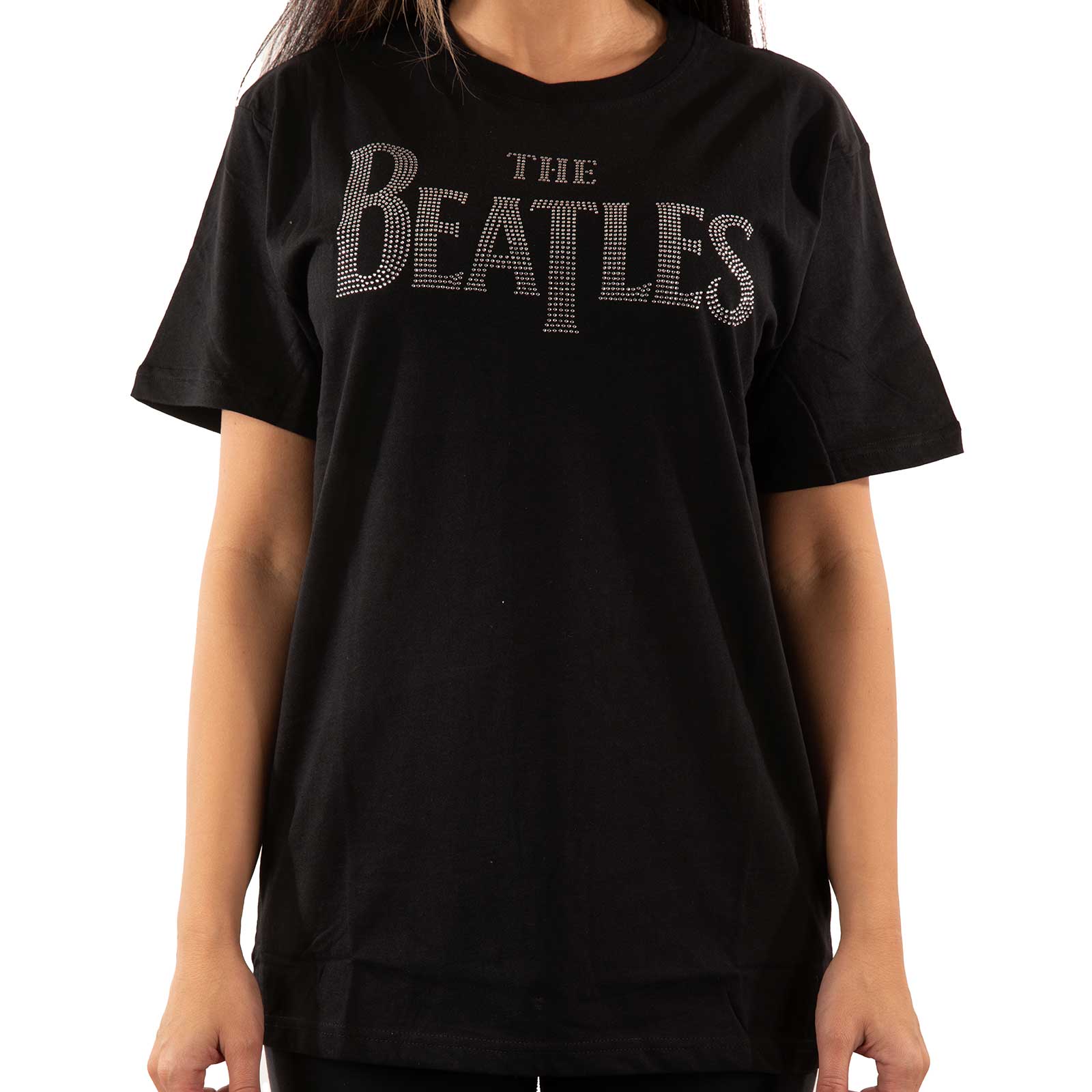 The Beatles T-Shirt - Drop T Logo (Diamante) - Unisex Official Licensed Design