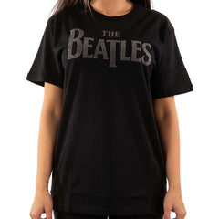 T-shirt The Beatles - Logo Drop T (Diamante) - Conception unisexe sous licence officielle