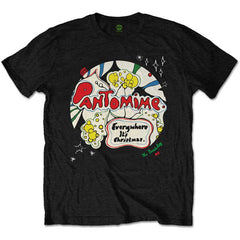 The Beatles Christmas T-Shirt - Pantomime - Black Unisex Official Licensed Design