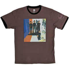 The Beatles Ringer T-Shirt – Streifen – Unisex, offizielles Lizenzdesign