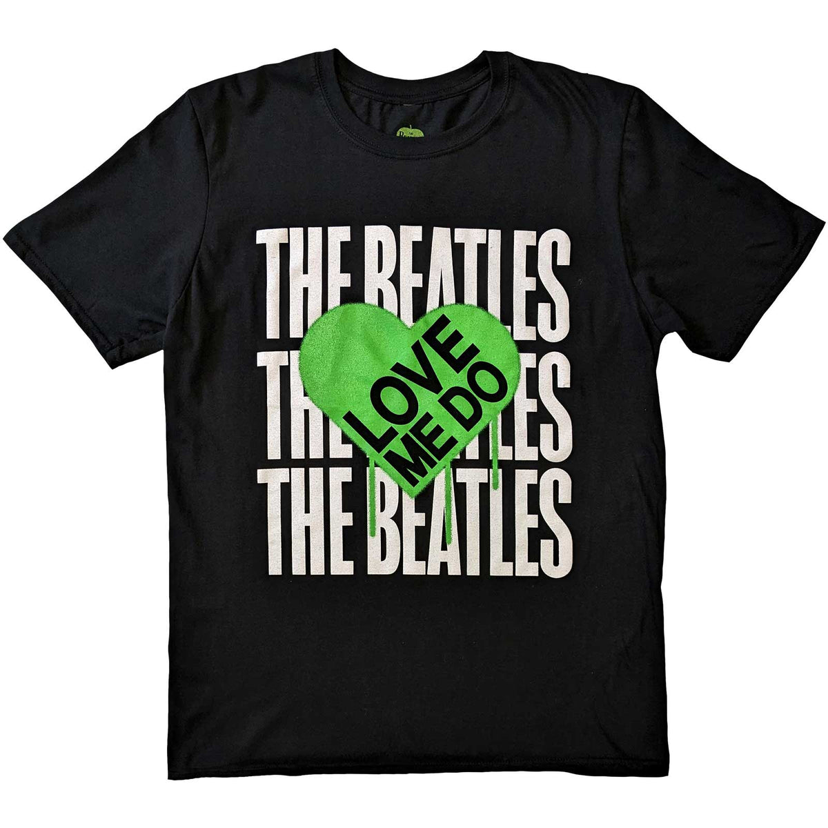 The Beatles T-Shirt – Love Me Do Graffiti Heart – Unisex, offizielles Lizenzdesign